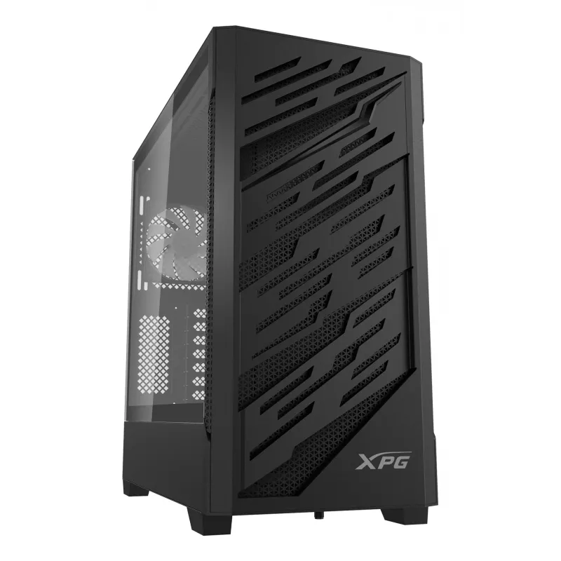 XPG STARKER AIR BTF Mid-Tower Schwarz, Midi Tower, PC, Schwarz, ATX, EATX, micro ATX, Mini-ITX, SPCC, Tempered Glass, Gaming