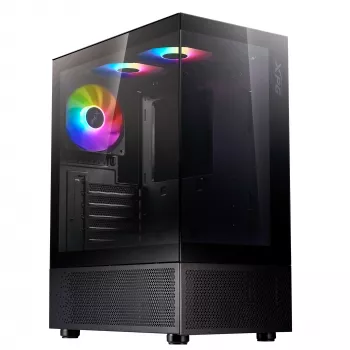 XPG INVADER X MINI KOMPAKTES MID-TOWER-GEHÄUSE Schwarz, Midi Tower, PC, Schwarz, ATX, micro ATX, Mini-ITX, SPCC, 16,6 cm