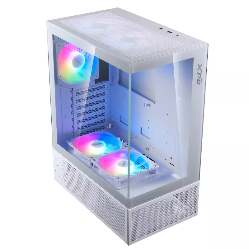XPG INVADER X MINI KOMPAKTES MID-TOWER-GEHÄUSE White, Midi Tower, PC, Weiß, ATX, micro ATX, Mini-ITX, SPCC, 16,6 cm