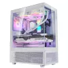 XPG INVADER X MINI KOMPAKTES MID-TOWER-GEHÄUSE White, Midi Tower, PC, Weiß, ATX, micro ATX, Mini-ITX, SPCC, 16,6 cm