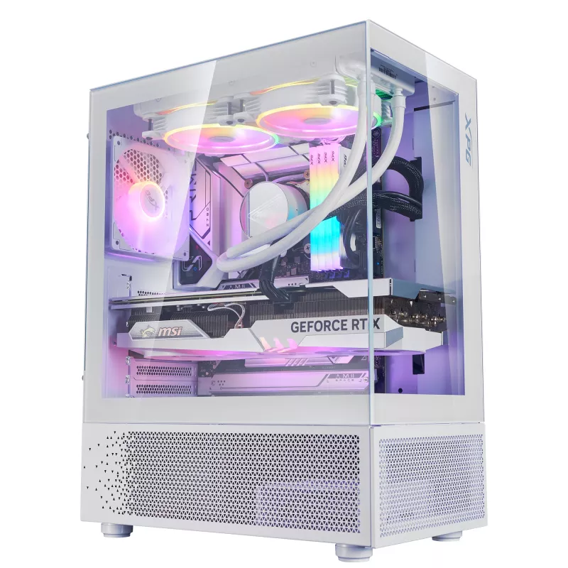 XPG INVADER X MINI KOMPAKTES MID-TOWER-GEHÄUSE White, Midi Tower, PC, Weiß, ATX, micro ATX, Mini-ITX, SPCC, 16,6 cm