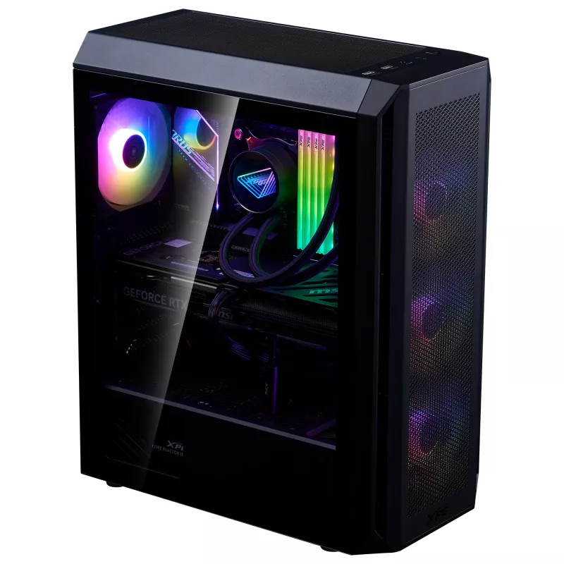 XPG VALOR AIR PLUS MID-TOWER-Gehäuse Schwarz, Midi Tower, PC, Schwarz, ATX, micro ATX, Mini-ITX, SPCC, 16 cm