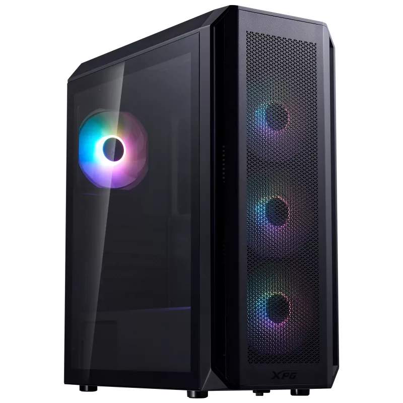 XPG VALOR AIR PLUS MID-TOWER-Gehäuse Schwarz, Midi Tower, PC, Schwarz, ATX, micro ATX, Mini-ITX, SPCC, 16 cm