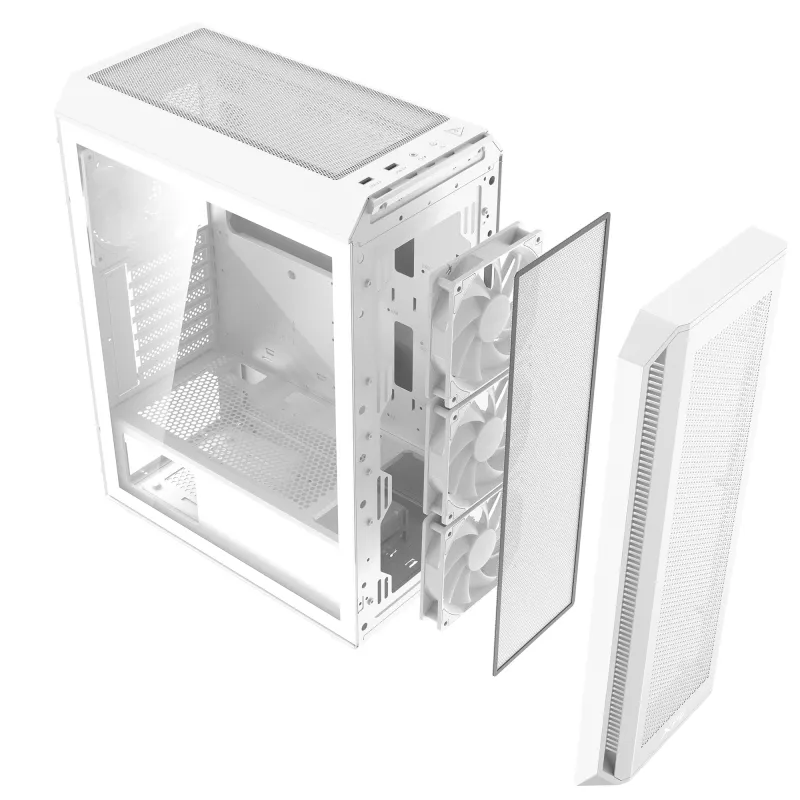 XPG VALOR AIR PLUS MID-TOWER-Gehäuse Weiß, Midi-Tower, PC, Weiß, ATX, micro ATX, Mini-ITX, SPCC, 16 cm