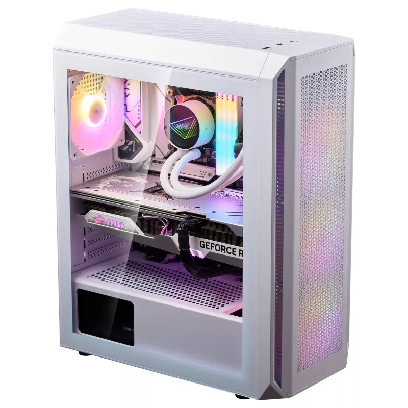 XPG VALOR AIR PLUS MID-TOWER-Gehäuse Weiß, Midi-Tower, PC, Weiß, ATX, micro ATX, Mini-ITX, SPCC, 16 cm