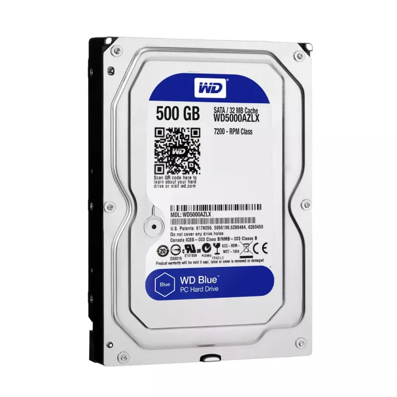 WESTERN DIGITAL Festplatte - Wd Blue WD5000AZLX - 500GB - SATA 3.5in - 7200rpm - 32MB Puffer