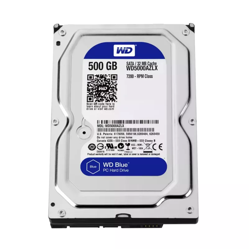 WESTERN DIGITAL Festplatte - Wd Blue WD5000AZLX - 500GB - SATA 3.5in - 7200rpm - 32MB Puffer