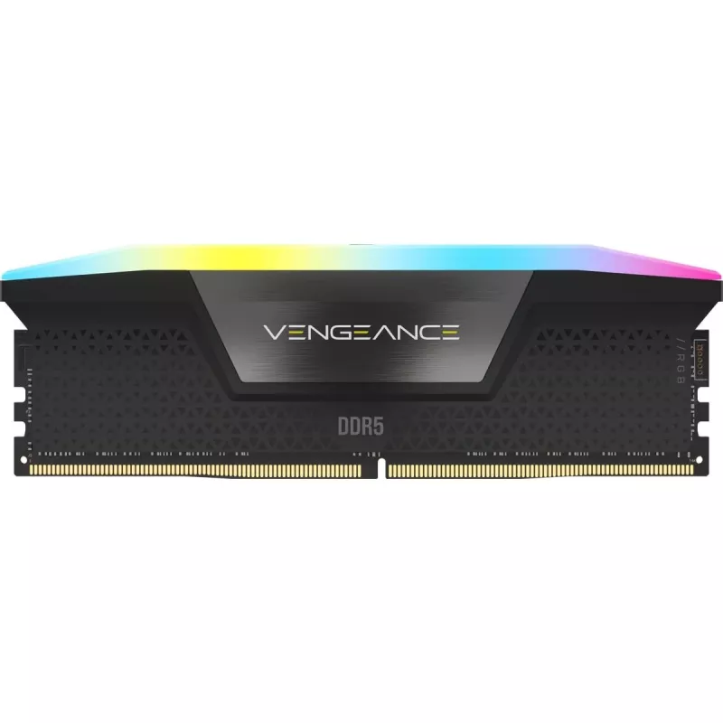 CORSAIR Arbeitsspeicher 32GB DDR5 (2x16GB) DRAM 6000MT/s CL36 Speicherkit Vengeance RGB Schwarz