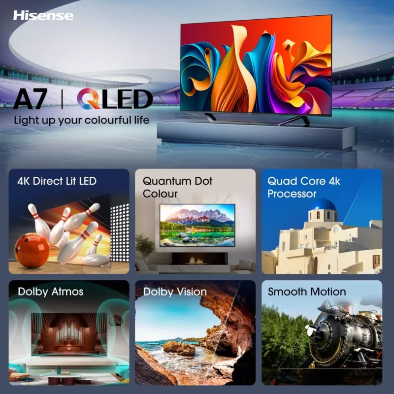 Hisense QLED TV 43A7NQ ČR/TS