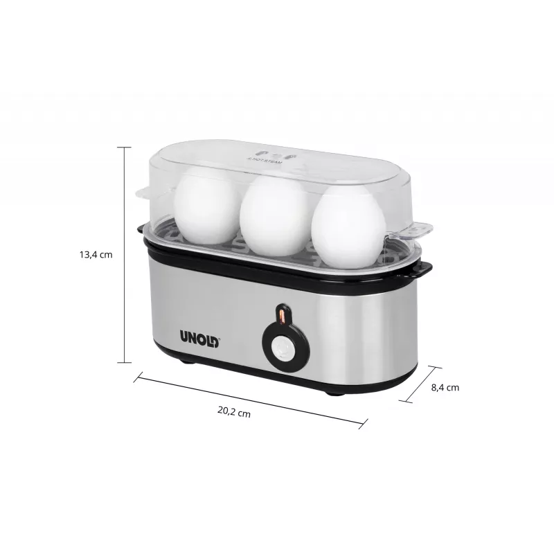 Unold 38610 Eierkocher 3 Eier 210 W Edelstahl
