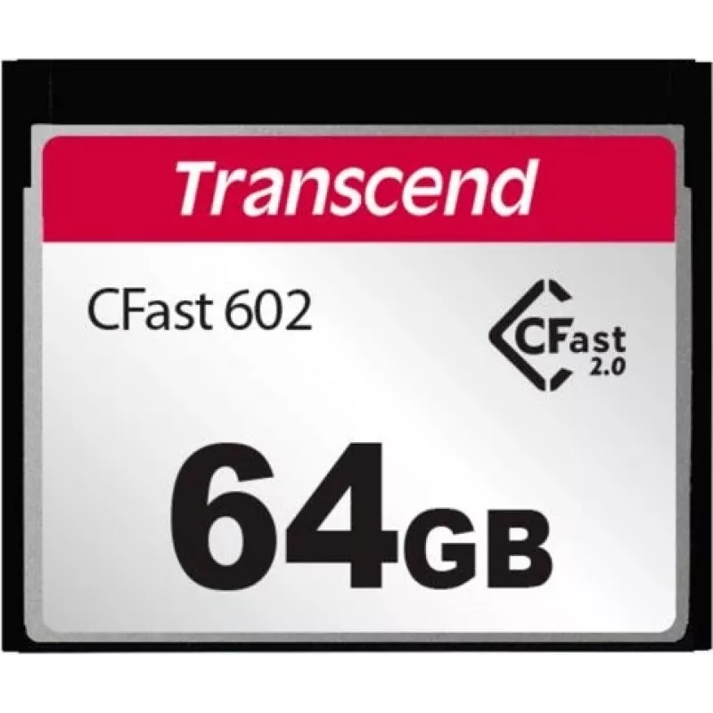 TRANSCEND Cfast 2.0 Cfx602 64GB SATA III MLC NAND Flash