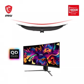 MSI MAG 341CQPDE QD-OLED Computer Monitor 86,4 cm (34 Zoll) 3440 x 1440 Pixel UltraWide Quad HD Schwarz