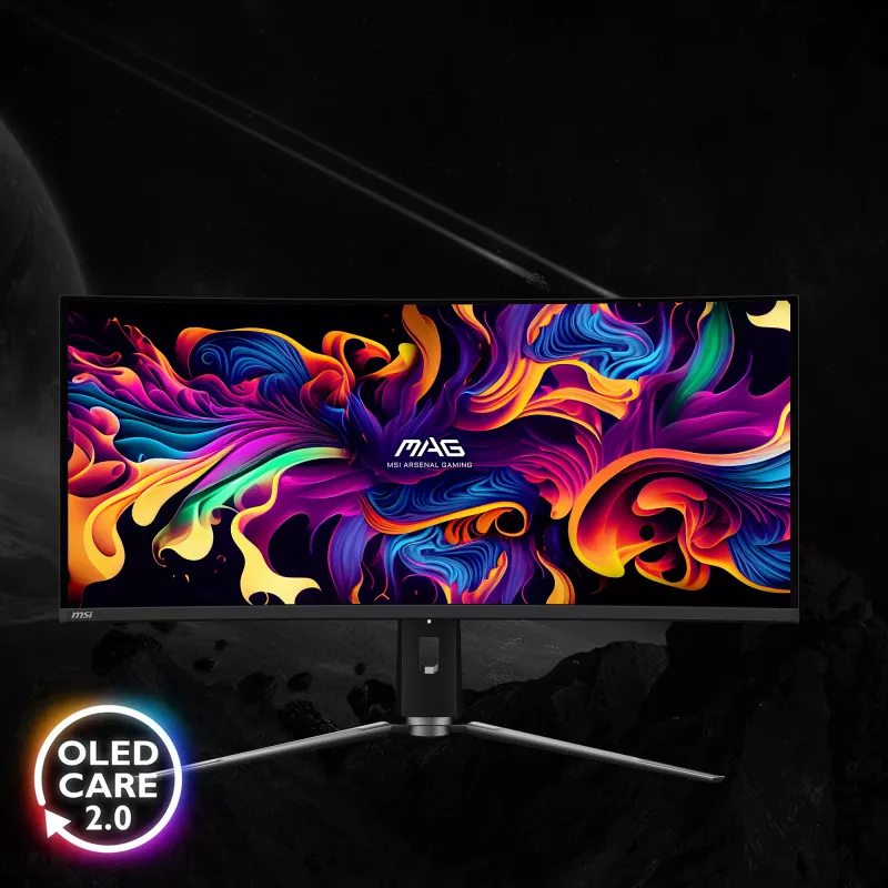 MSI MAG 341CQPDE QD-OLED Computer Monitor 86,4 cm (34 Zoll) 3440 x 1440 Pixel UltraWide Quad HD Schwarz
