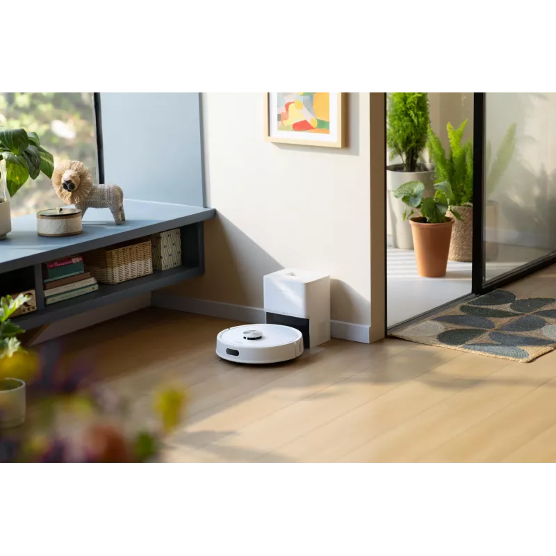 Roborock Q7 TF+ Saugroboter — beutellos, LiDAR-Navigation, Nasswischen, automatische Basisstation (Laden & Reinigung), weiß