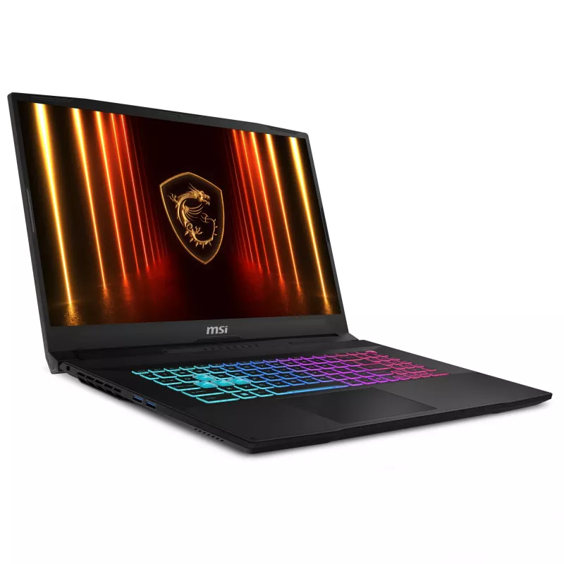 MSI Katana 17 HX B14WGK-065 Intel® Core™ i7 i7-14650HX Laptop 43,9 cm (17,3 Zoll) Full HD 16 GB DDR5-SDRAM 1 TB SSD NVIDIA GeForce RTX 5070 Wi-Fi 6E (802.11ax) Windows 11 Home Schwarz
