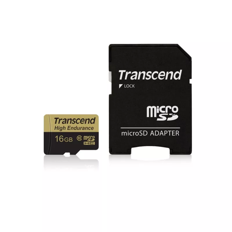 Flash-Speicher Transcend 16GB MicroSDHC Class 10 mit Adapter