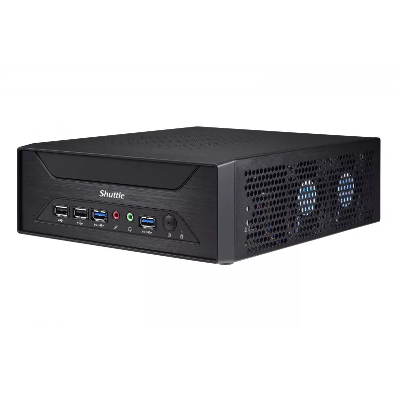 Shuttle XPC slim Barebone XH510G - S1200, Intel H510, 1xDP, 1xHDMI, 1x PCI-E 16X, 1x LAN, 1x 2,5 Zoll, 2x M.2, 24/7 Dauerbetrieb
