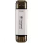 TRANSCEND Esd310c - 512GB Tragbare SSD - USB Typ-A / USB Typ-C - Silber