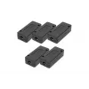 DIGITUS Junction Box CAT 7, 600 MHz LSA-Leisten für AWG 22-26, voll geschirmt, kompaktes Design, 26x35x80 mm – 5 Stück