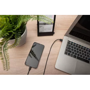 DIGITUS ASSMANN USB Type-C Verbindungskabel, Typ C auf A M/M, 1m Super Speed Schwarz