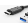 DIGITUS ASSMANN USB Type-C Verbindungskabel, Typ C auf A M/M, 1m Super Speed Schwarz