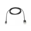 DIGITUS ASSMANN USB Type-C Verbindungskabel, Typ C auf A M/M, 1m Super Speed Schwarz