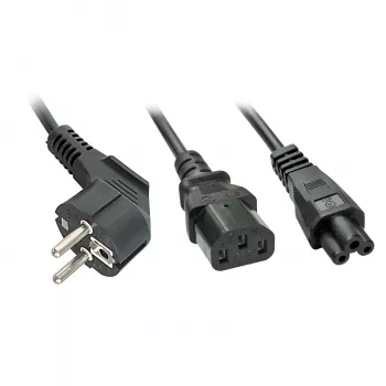 Lindy 30047 Netzstromkabel Schwarz C13-Kupplung C5-Kupplung