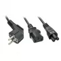 Lindy 30047 Netzstromkabel Schwarz C13-Kupplung C5-Kupplung