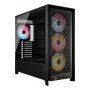 PC-Gehäuse CORSAIR FRAME 5000D RS ARGB Midi-Tower Schwarz — ATX, unterstützt 3x140mm Frontlüfter, 2,5/3,5-Zoll-Laufwerke