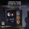 PC-Gehäuse CORSAIR FRAME 5000D RS ARGB Midi-Tower Schwarz — ATX, unterstützt 3x140mm Frontlüfter, 2,5/3,5-Zoll-Laufwerke