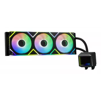 XPG LEVANTE II 360 Schwarz, All-in-One-Flüssigkeitskühler, 12 cm, Schwarz