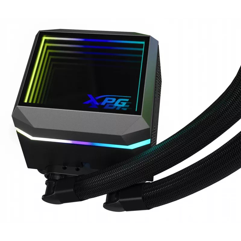 XPG LEVANTE II 360 Schwarz, All-in-One-Flüssigkeitskühler, 12 cm, Schwarz