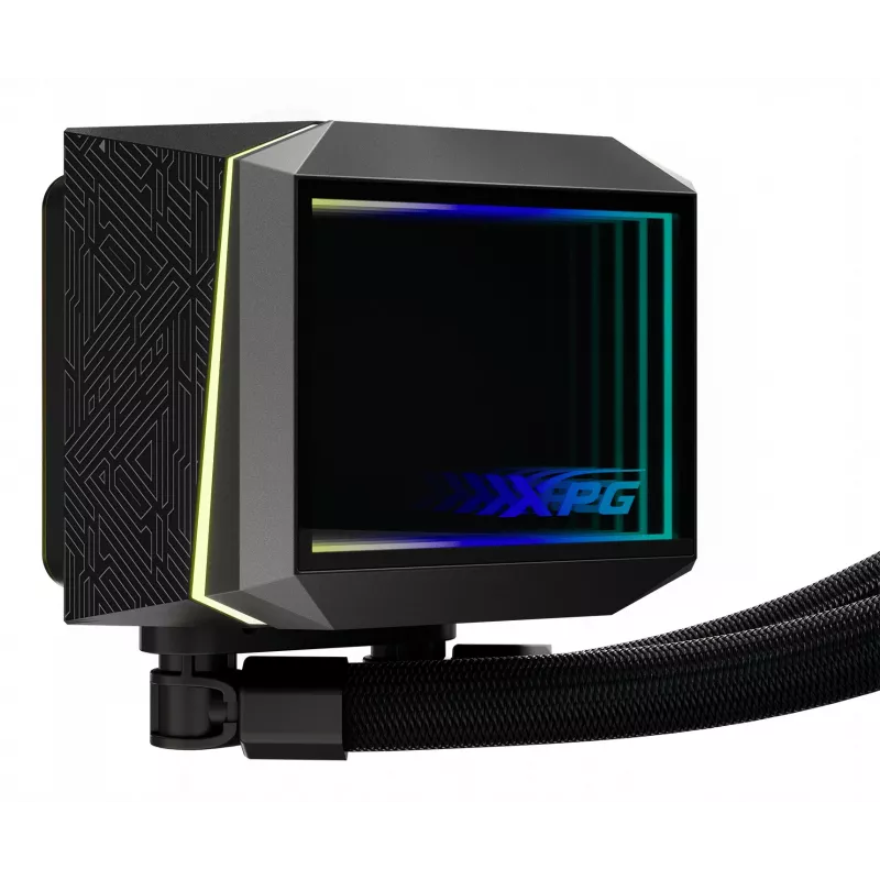 XPG LEVANTE II 360 Schwarz, All-in-One-Flüssigkeitskühler, 12 cm, Schwarz