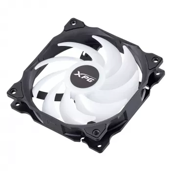 XPG VENTO 120 ARGB PWM (3er-Pack) Schwarz, Lüfter, 12 cm, 300 U/min, 1650 U/min, Schwarz