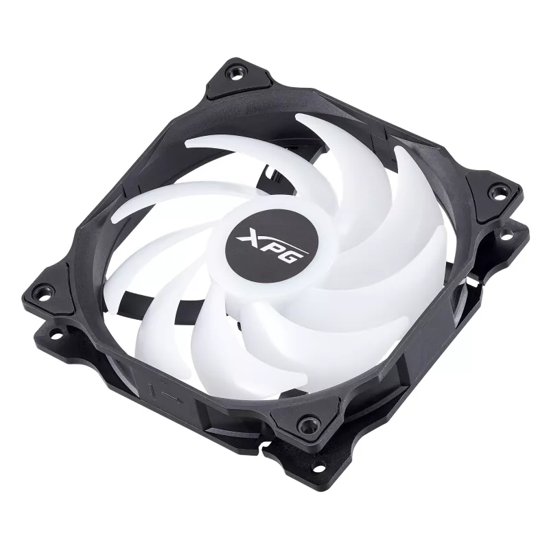 XPG VENTO 120 ARGB PWM (3er-Pack) Schwarz, Lüfter, 12 cm, 300 U/min, 1650 U/min, Schwarz
