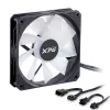 XPG VENTO R 120 ARGB PWM Schwarz, Lüfter, 12 cm, 300 RPM, 1600 RPM, Schwarz