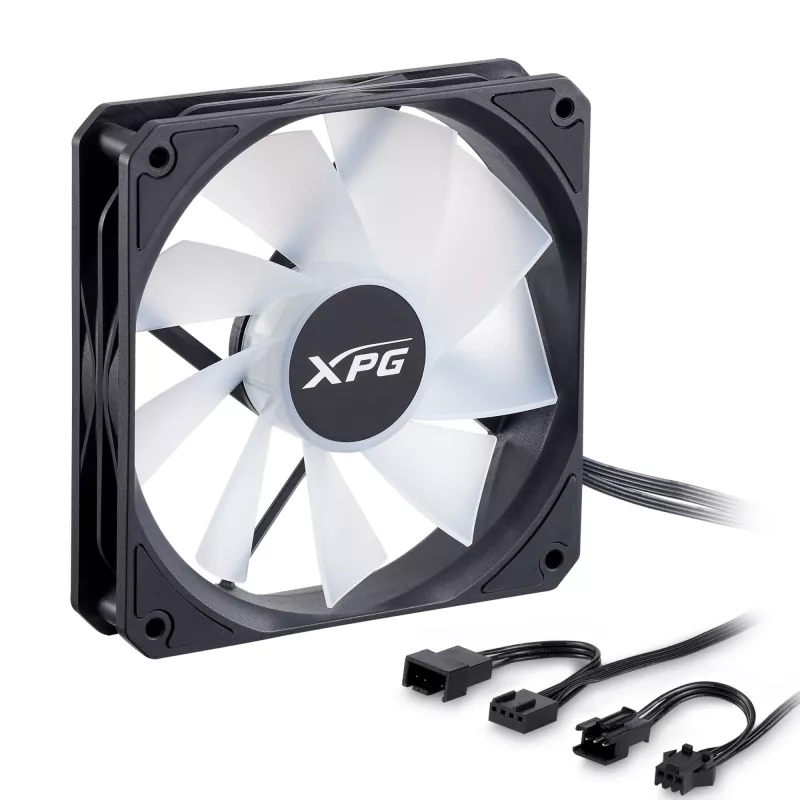 XPG VENTO R 120 ARGB PWM Schwarz, Lüfter, 12 cm, 300 RPM, 1600 RPM, Schwarz