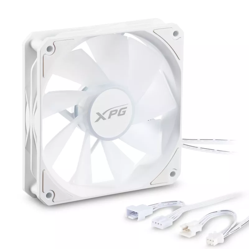 XPG VENTO R 120 ARGB PWM White, Lüfter, 12 cm, 300 RPM, 1600 RPM, Weiß