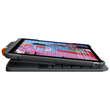 LOGITECH Slim Folio für iPad 7. Generation Graphit Qwertz Deutsch