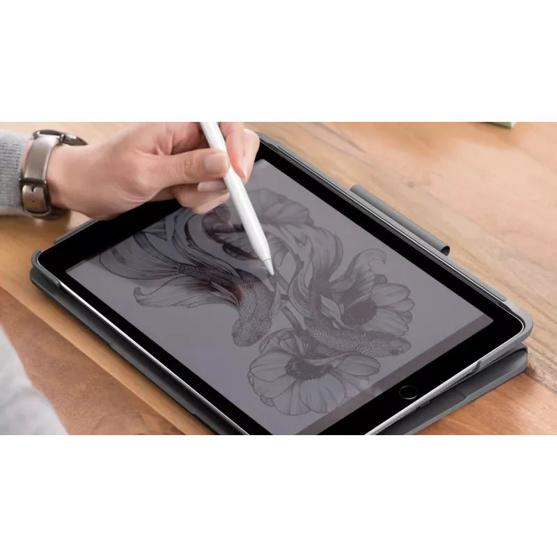 LOGITECH Slim Folio für iPad 7. Generation Graphit Qwertz Deutsch
