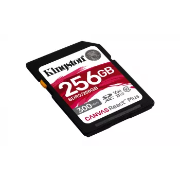 Kingston Technology 256 GB Canvas React Plus SDXC UHS-II 300R/260W U3 V90 für Full HD/4K/8K