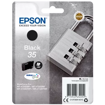 Patrone Epson 35 WF-4720 WF-4720DWF WF-4725DWF WF-4730 WF-4730DTWF WF-4740 WF-4740DTWF Schwarz
