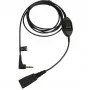 Jabra QD auf 3,5 mm mit Antworttaste für Alcatel, Kabel, Schwarz