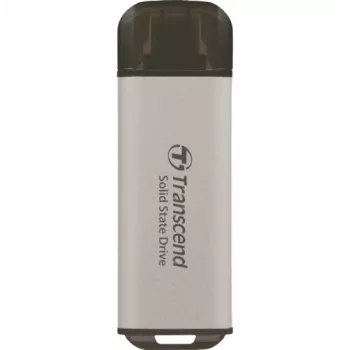 TRANSCEND Esd300s - 512 GB tragbare SSD - USB Type-C - 3D-NAND-Flash - Silber