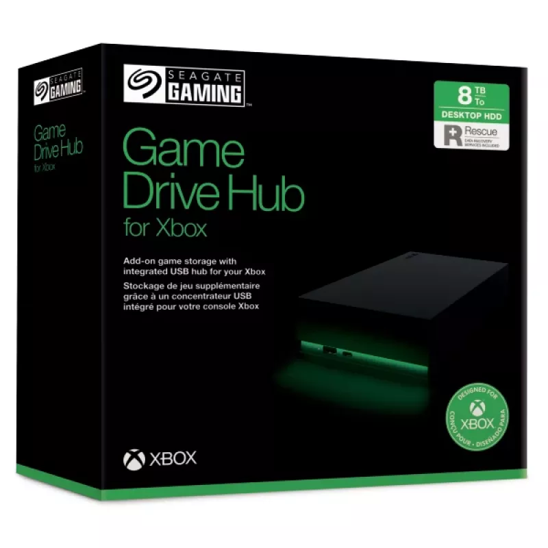 Seagate Game Drive Hub for Xbox externe Festplatte 8 TB USB Type-A / USB Type-C 3.2 Gen 1 (3.1 Gen 1) Schwarz