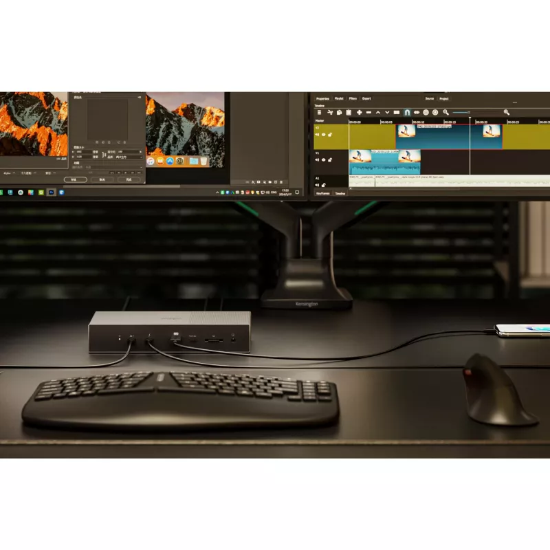 Kensington SD5000T5 EQ Thunderbolt 5 Triple 4K Docking Station mit 140W PD - Windows/macOS