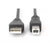 DIGITUS ASSMANN USB 2.0 Anschlusskabel, Typ A - B M/M, 5m USB 2.0 konform Schwarz
