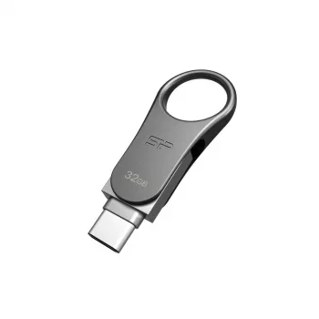 SILICON POWER Mobile C80 – 32 GB Dual-USB-Stick – Typ-C / Typ-A – Grau