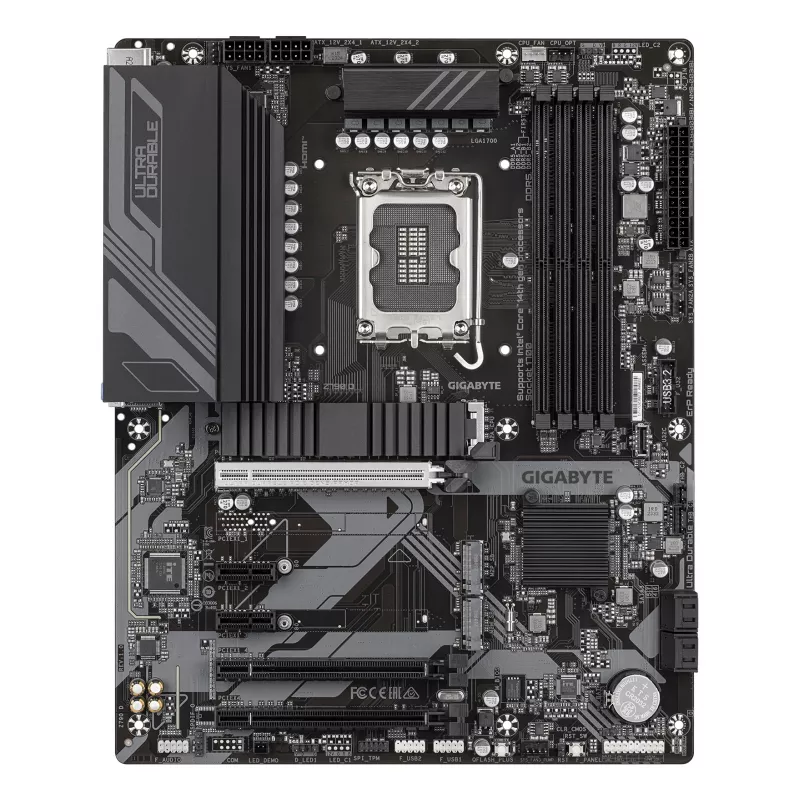 GIGABYTE Z790 D Motherboard - Unterstützt Intel Core CPUs der 14. Generation, 12+1+1 Phasen Digital VRM, bis zu 7600 MHz DDR5 (OC), 3x PCIe 4.0 M.2, 2,5 GbE LAN, USB 3.2 Gen 2