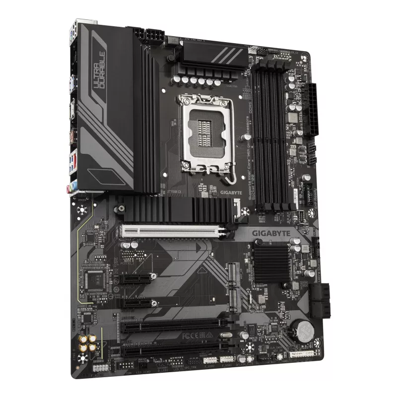 GIGABYTE Z790 D Motherboard - Unterstützt Intel Core CPUs der 14. Generation, 12+1+1 Phasen Digital VRM, bis zu 7600 MHz DDR5 (OC), 3x PCIe 4.0 M.2, 2,5 GbE LAN, USB 3.2 Gen 2